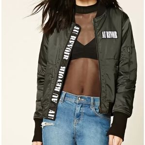 Olive Green Bomber Jacket